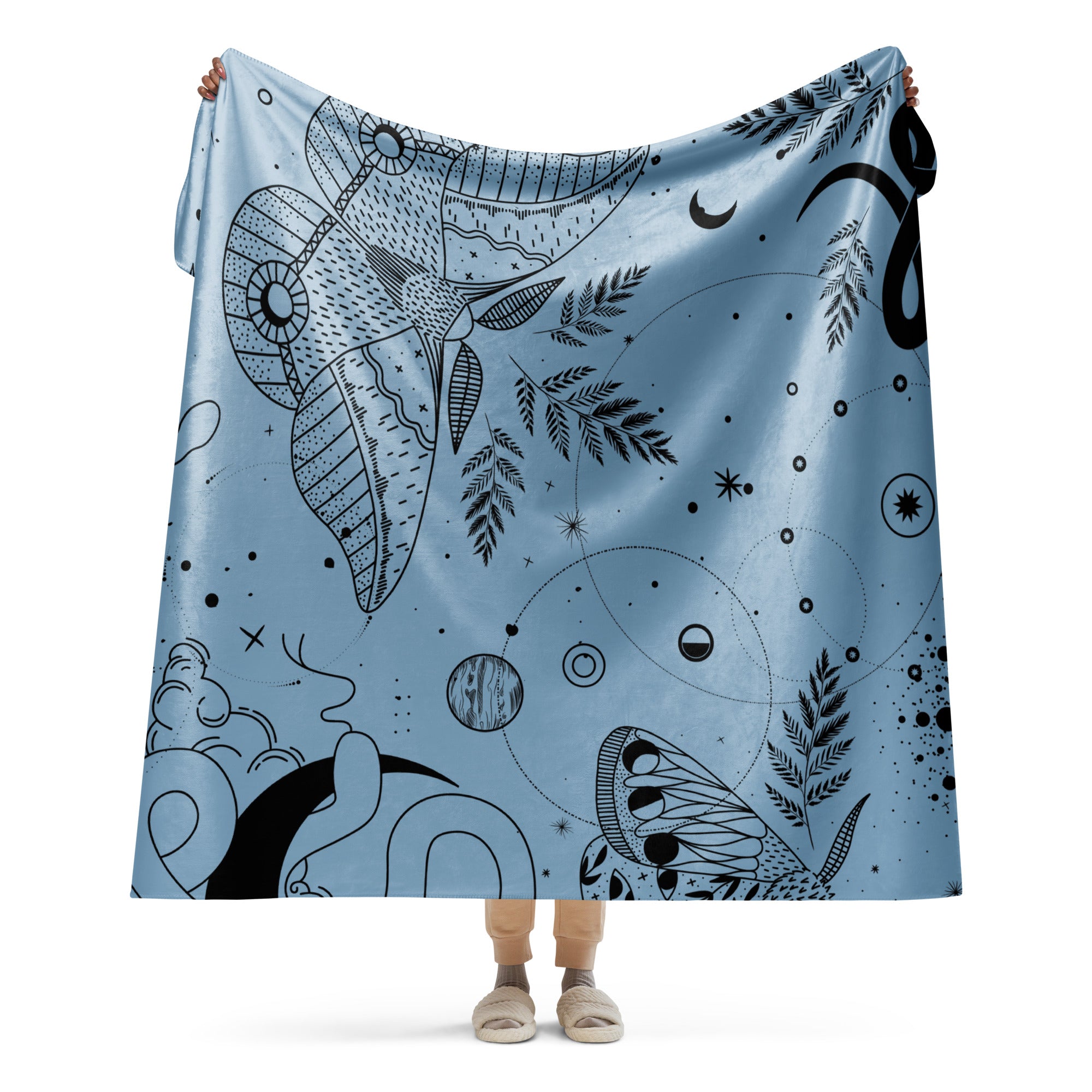 Cozy Astro Sherpa blanket