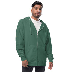 Unisex fleece zip up hoodie