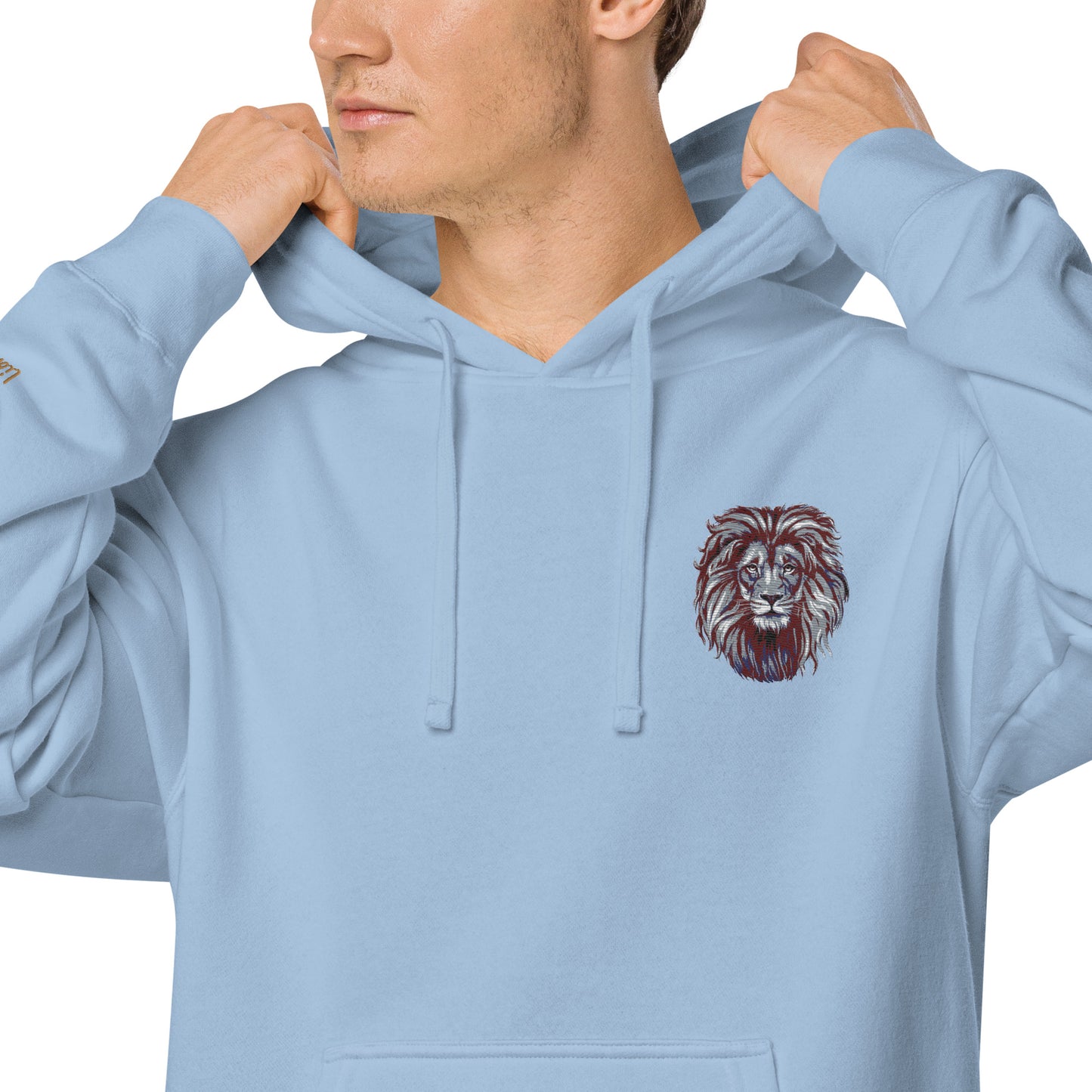 Lion Lovers Design Unisex Pigment-Dyed Hoodie