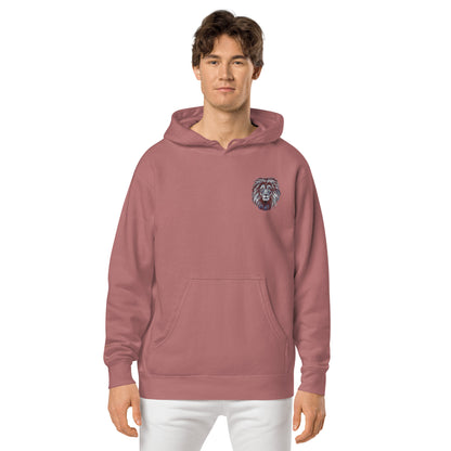 Lion Lovers Design Unisex Pigment-Dyed Hoodie