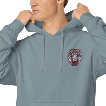 Lion Lovers Design Unisex Pigment-Dyed Hoodie