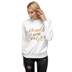 Made with Love Unisex Premium Sweatshirt, lioness-love
