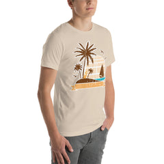 Retro design printed unisex t-shirt