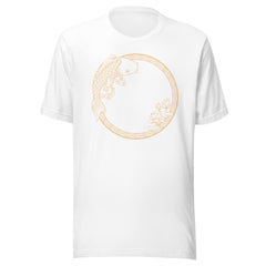 White fish graphic printed unisex t-shirt
