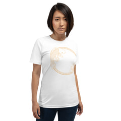 White fish graphic printed unisex t-shirt