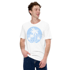 Coconut tree print unisex t shirt