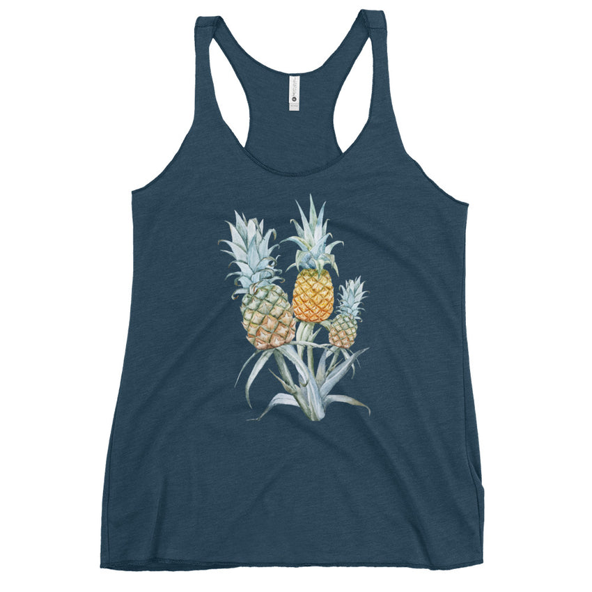 Pineapple Design Women's Athletic Racerback Tank