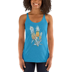 Pineapple Design Women's Athletic Racerback Tank