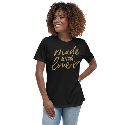 Made with Love Women's Relaxed T-Shirt, lioness-love