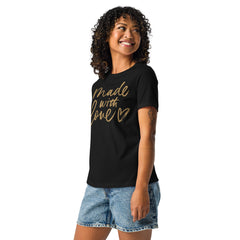 Made with Love Women's Relaxed T-Shirt, lioness-love