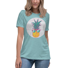 Pineapple Print T-shirts for Women's Fashion
