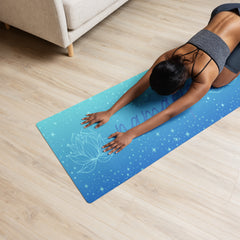 Namaste Yoga Mat, Lotus Flowers Pilates Mat, Exercise Mat
