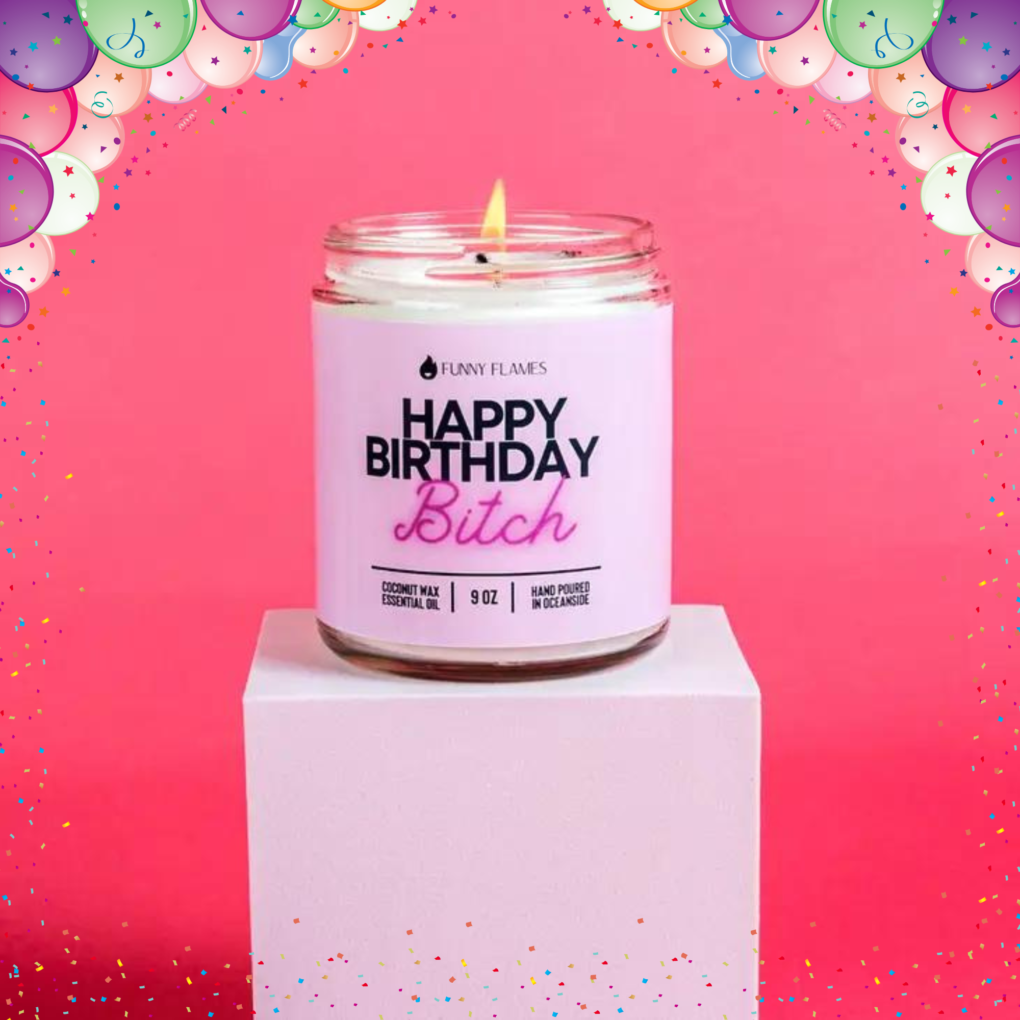 Playful and comical candles for birthday celebrations