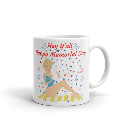 Happy Memorial Day Y’all Mug – Patriotic Everyday Coffee Cup