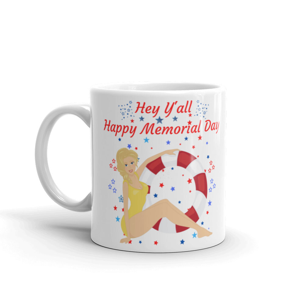 Hey Y’all Happy Memorial Day Mug – Coffee Cup