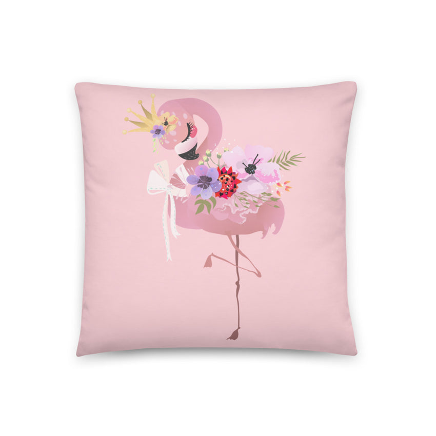 Flamingo Graphic Printed Cushion Cover, the perfect addition to brighten up any space.