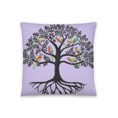 Tree Print Purple Cushion Cover, the perfect accessory to elevate the style and comfort of your living space. 