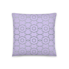 Purple Geometric Print Design Cushion, a stylish and contemporary addition to elevate your home decor. 