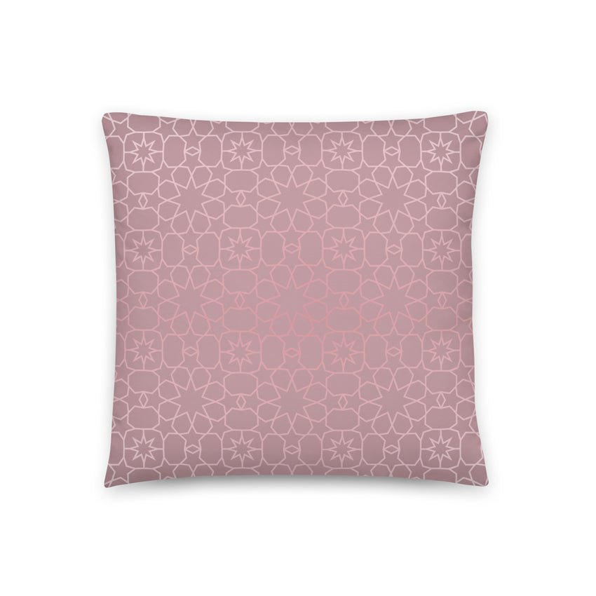 Enhance your living space with these stylish light pink graphic print pillows. 