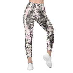 Crossover leggings with pockets