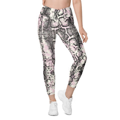 Crossover leggings with pockets