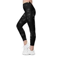 Crossover leggings with pockets, Halloween web design, lioness-love