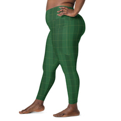 Crossover leggings with pockets