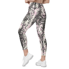 Crossover leggings with pockets