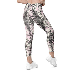 Crossover leggings with pockets