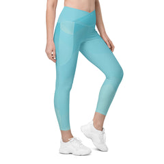 Crossover leggings with pockets