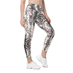 Crossover leggings with pockets