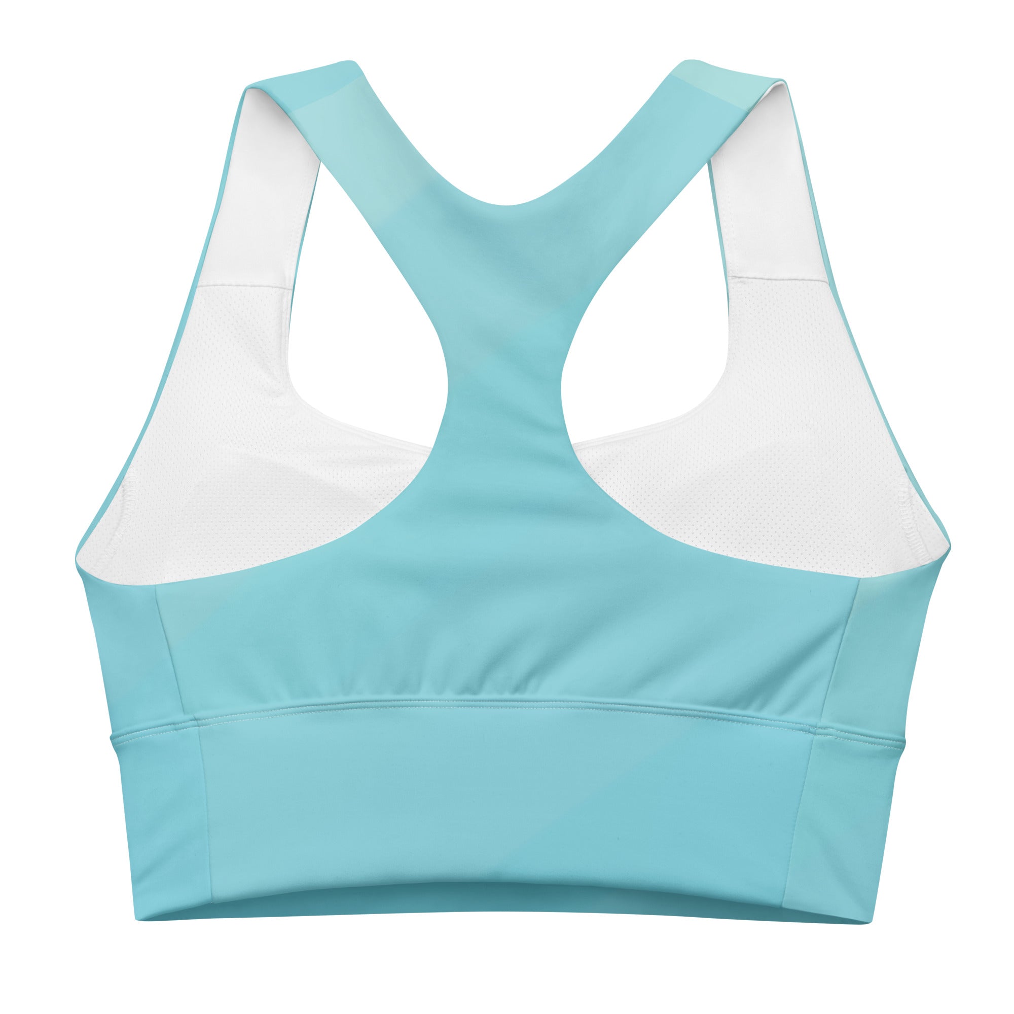 Crafted with premium moisture-wicking fabric, this sports bra offers optimal support and comfort during your workouts, while its longline design provides added coverage and a flattering silhouette. 