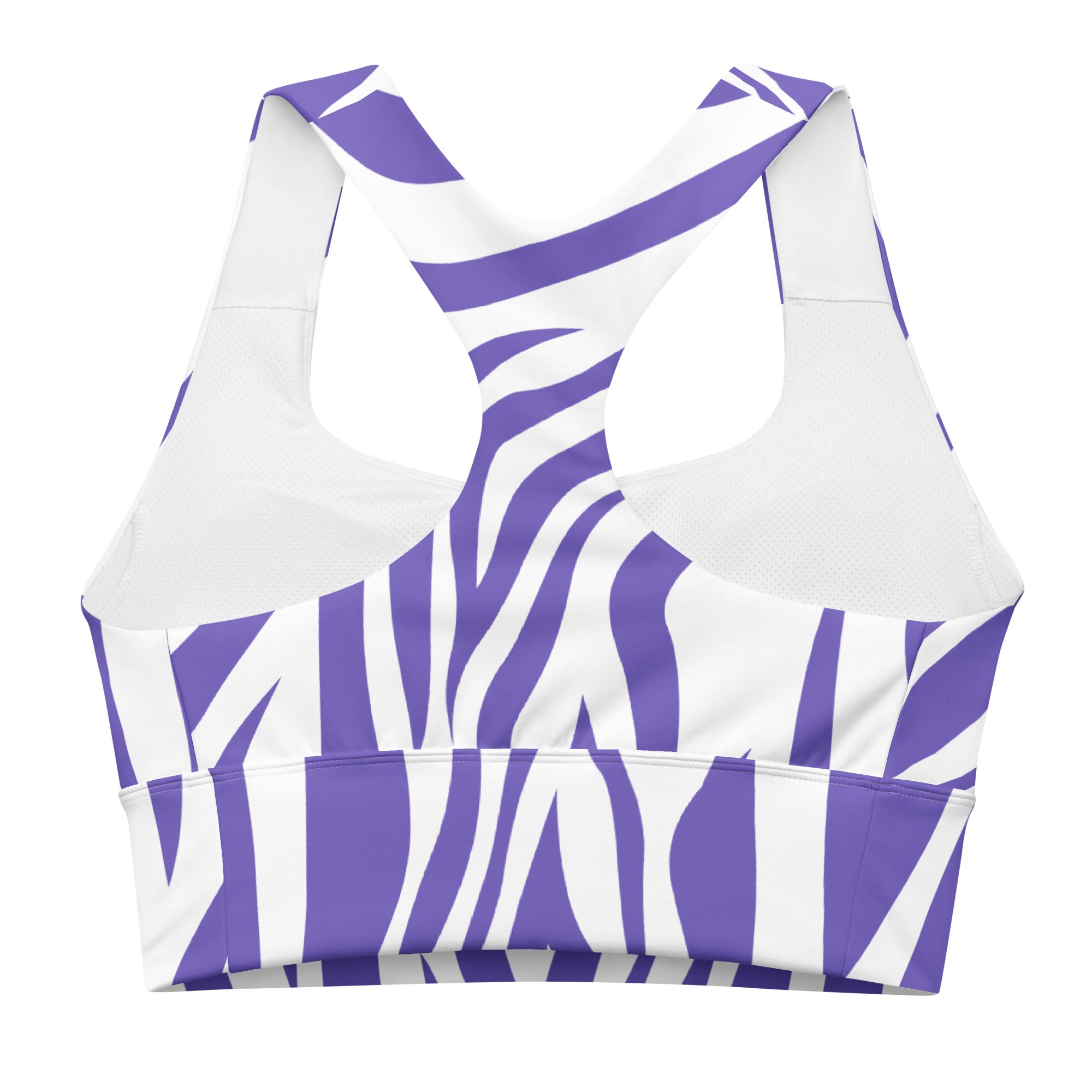 Featuring the iconic buffalo zubas print, this bra adds a bold statement to your activewear collection.