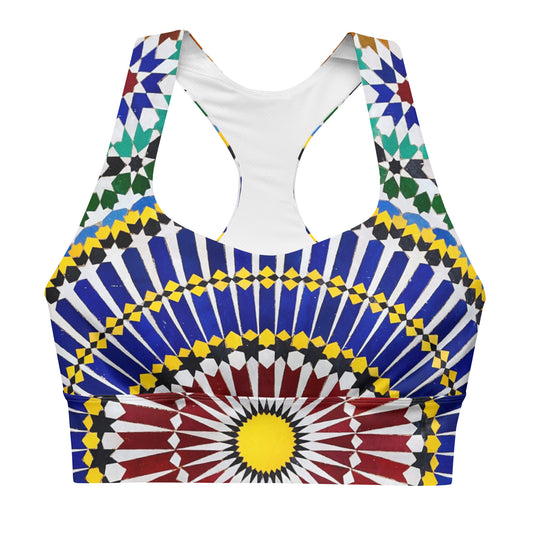 Mosaic Longline Sports Bra, lioness-love