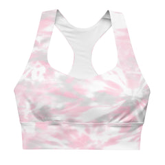 Pink Camouflage Longline Sports Bra, lioness-love
