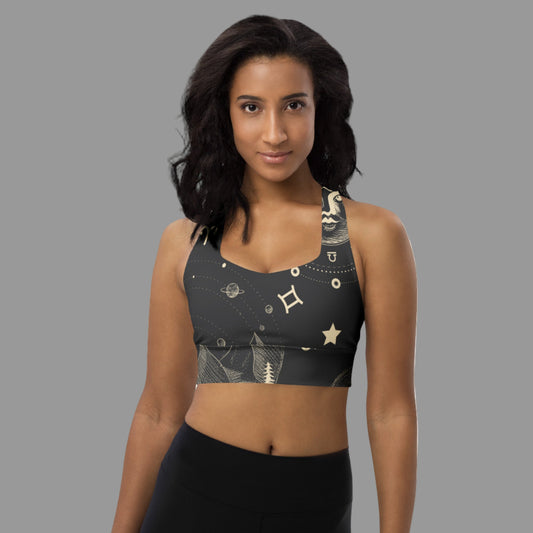 Luna Longline Sports Bra, lioness-love