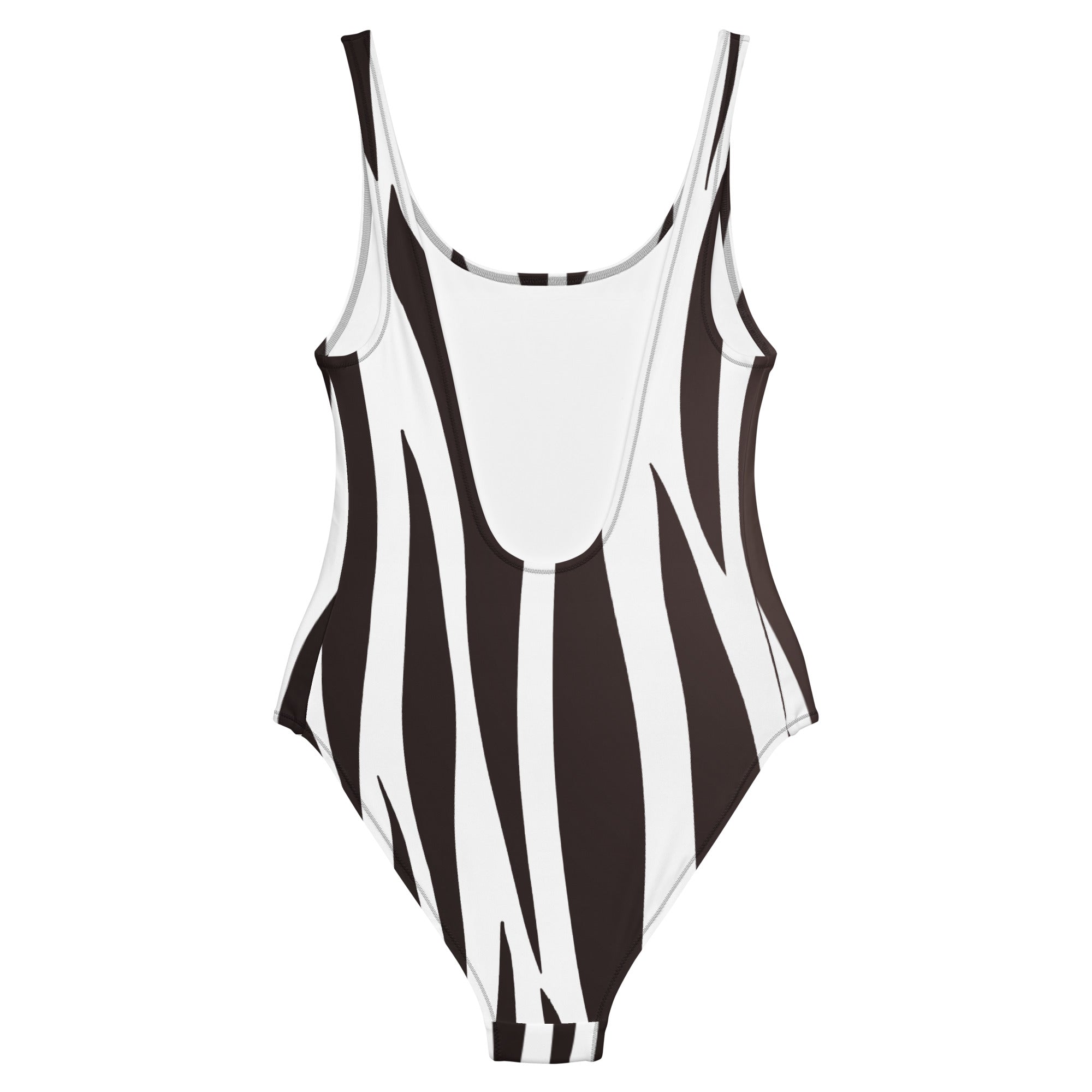 Zebra striped swimsuit for women’s clothing