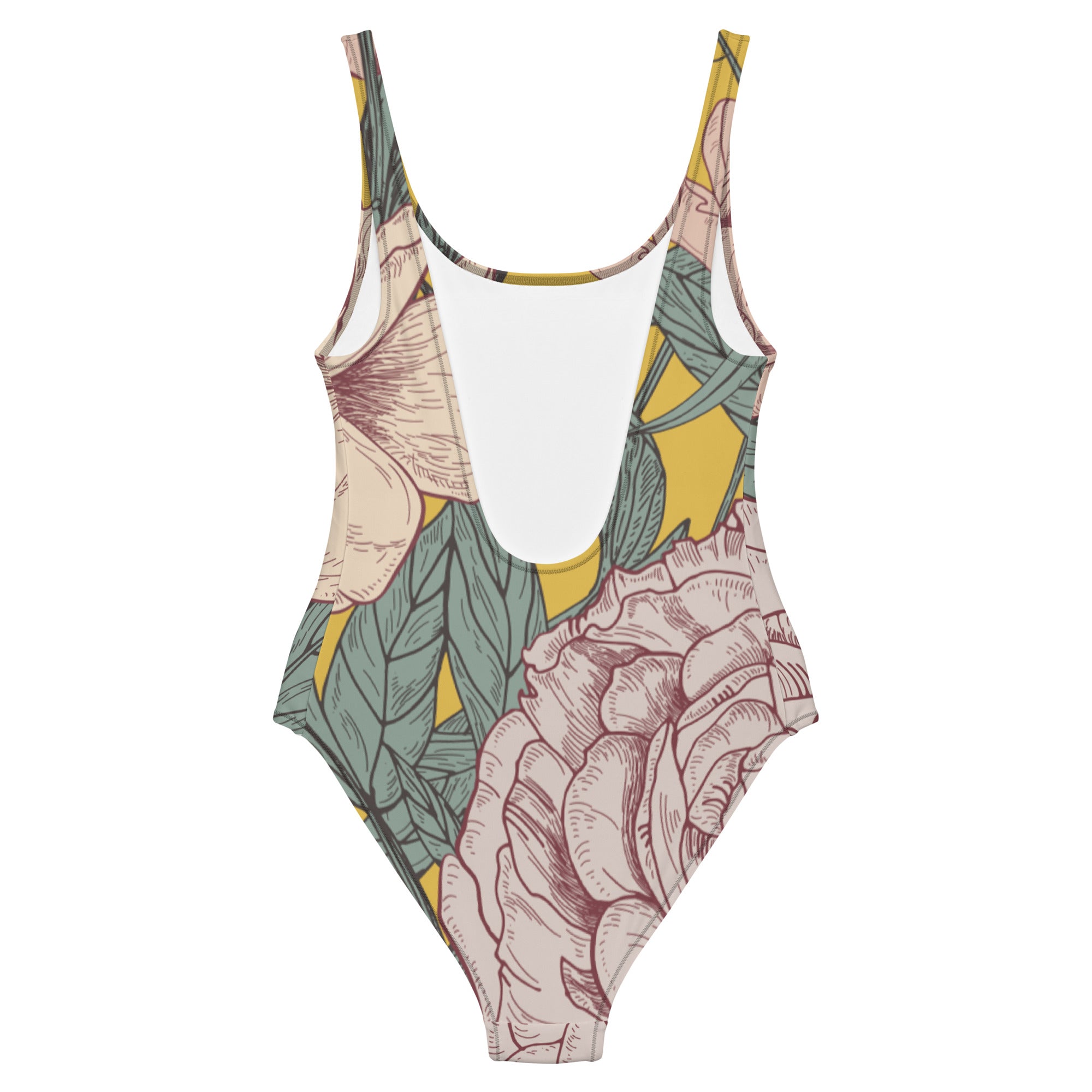 Multicolor floral print swimsuit for women