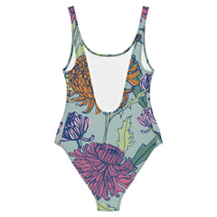 Flower print swimwear design for women