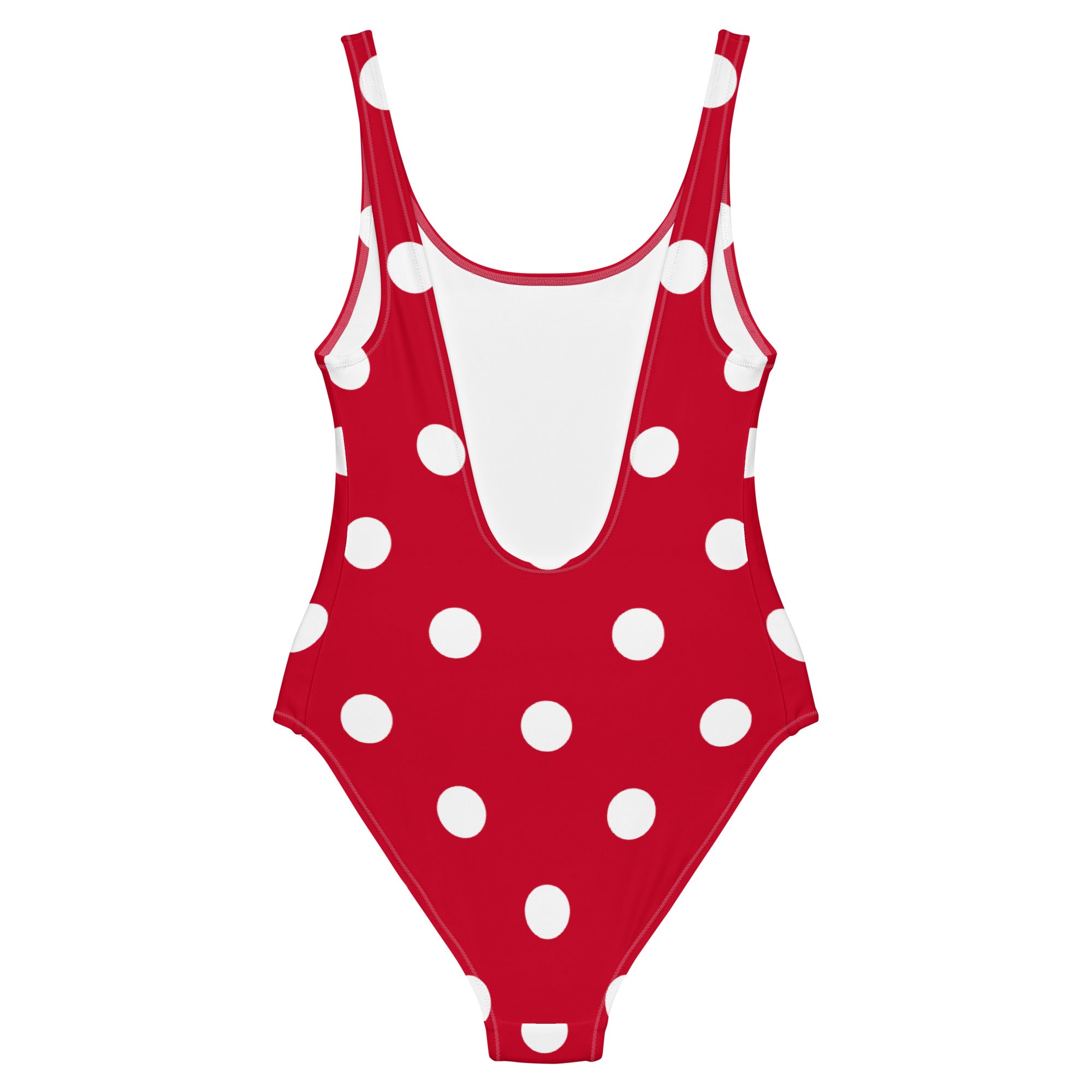 Red White Polka Dot Swimsuit 