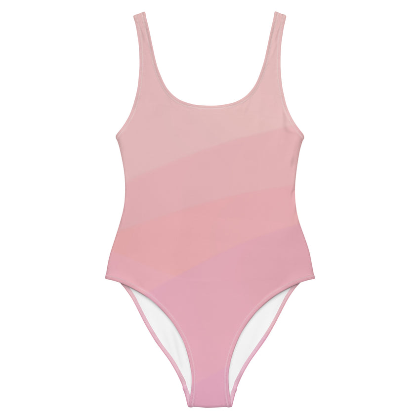 Multicolor stripe design swimsuit for women