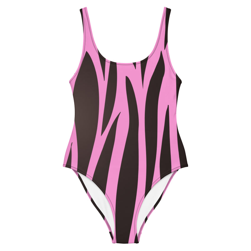 Zebra print design swimsuit for women’s fashion