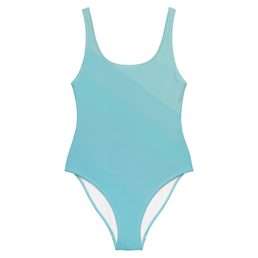 Sky blue stripe swimsuit for women’s apparels