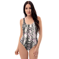 Snake print swim suit for women’s clothing