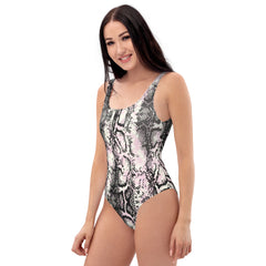 Snake print swim suit for women’s clothing