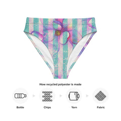 These bottoms combine a timeless stripe pattern with a vibrant floral print, creating a captivating and feminine look. 