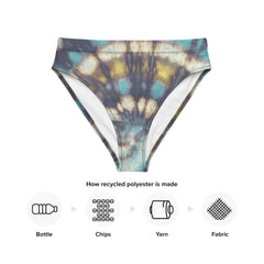 These swimwear bottoms combine vibrant colors and a trendy tie-dye pattern, creating a truly eye-catching look that is sure to turn heads.