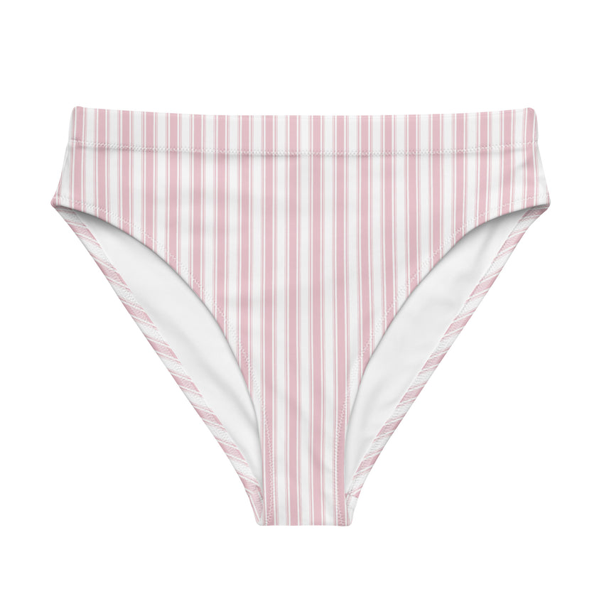 Stylish and trendy vertical striped bikini bottoms for women.