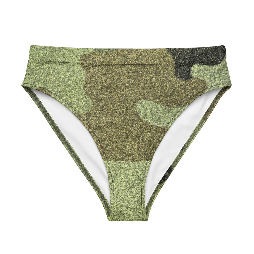 Women's Army Print Bikini Bottom, the ultimate fusion of edgy style and feminine charm. 
