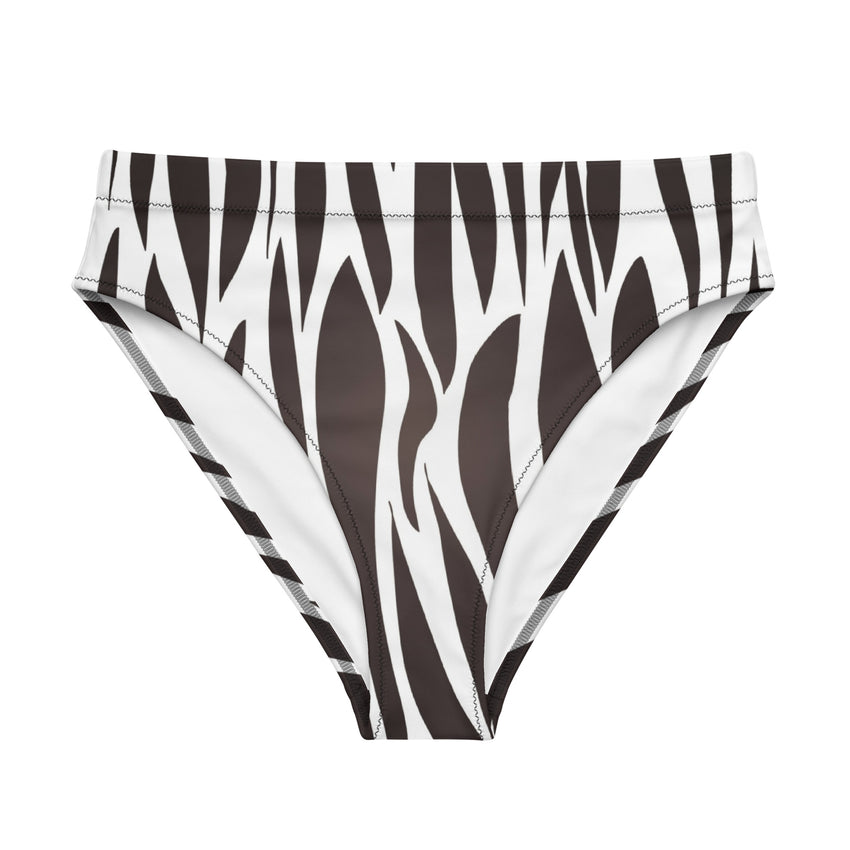 Stunning Bikini Bottom in a captivating black and white zebra print! This trendy swimwear piece effortlessly combines style and comfort, making it a must-have for any beach or poolside occasion. 